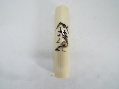 レトロ印材　白ラクト　12-60　山水