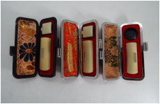 レトロ印材　オランダ水牛　12-36　上　丹入り