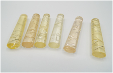 線入り小判印材　イエロー系