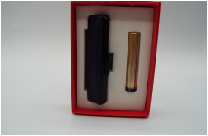 真鍮素材に黒水牛印面　印材　セット」