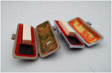 象牙　12ミリ角　寸五　ケース付き