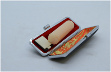 印面ハート型印材　肌色　15-60