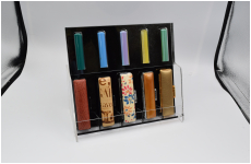 ディスプレイ　5本用　12ミリ　印材とケース展示用