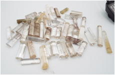 昭和の水晶印材　ルチル　小判　サイズいろいろ