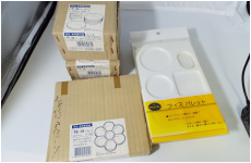 呉竹　水墨両用平皿。梅皿、フェイスパット　21個