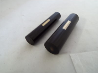 黒水牛染めなし印材　15-60　丹入れ