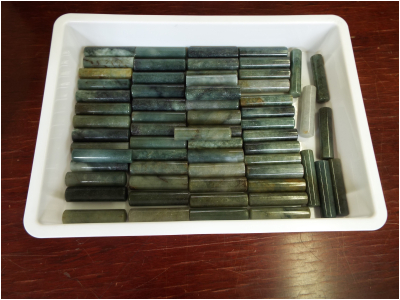 翡翠印材　C級品　15×６０