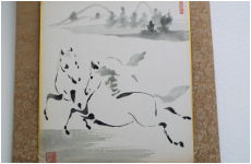 色紙　馬