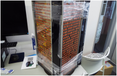 柘植10.5ミリ角・一文字雅印一面・ネームが印3面