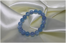 手毬ブレスレット　8ミリ　ブルー