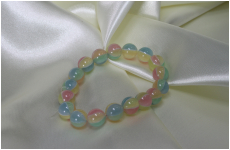 手毬ブレスレット　6ミリ　ミックス