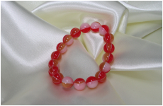 手毬ブレスレット　6ミリ　赤