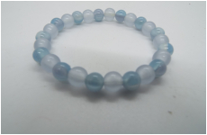 手毬ブレスレット　ブルー　子供用　蛍光タイプ