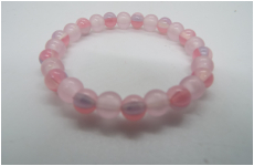 手毬ブレスレット　ピンク　蛍光タイプ　子供用