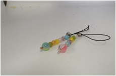 てまり　ストラップ　爆裂水晶