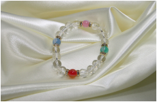 手毬ブレスレット　水晶パワー　4点入り