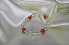 手毬ブレスレット　水晶パワー　