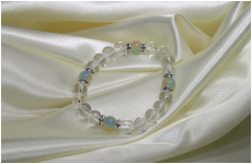 手毬ブレスレット　水晶パワー　ミックス