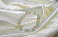 手毬ブレスレット　パワーストーン　ミックス