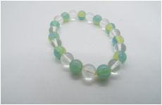 手毬ブレスレット　パワーストーン　グリーン