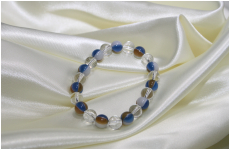 手毬ブレスレット　パワーストーン　青系
