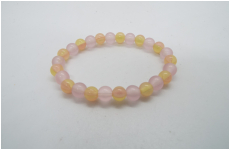 手毬ブレスレット　オレンジ　子供用　蛍光タイプ