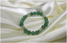 手毬ブレスレット　緑メノー