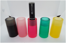 お洒落なネーム印印立て　赤