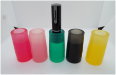 お洒落な　ネーム印印立て　グリーン