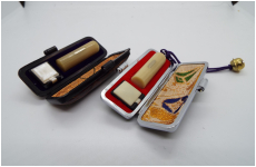 白オランダ水牛　10.5-36　丹入れ　ケース付き　2本で