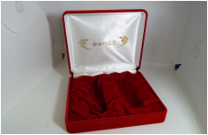 別珍　赤　2本用　婚約記念名入り　