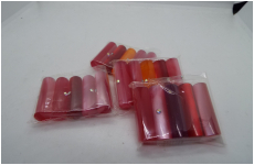 カラー印材　5本セット　10.5-36　石入り