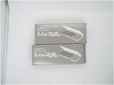シュスタ　みに　朱肉とスタンプ型　４個で