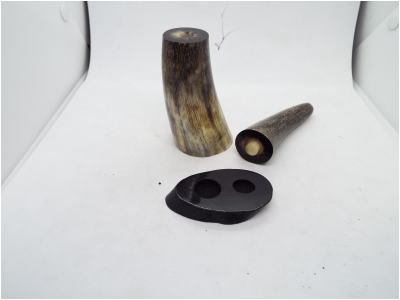 黒水牛　印材　角をそのまま使った　印材　