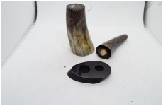 黒水牛　印材　角をそのまま使った　印材　